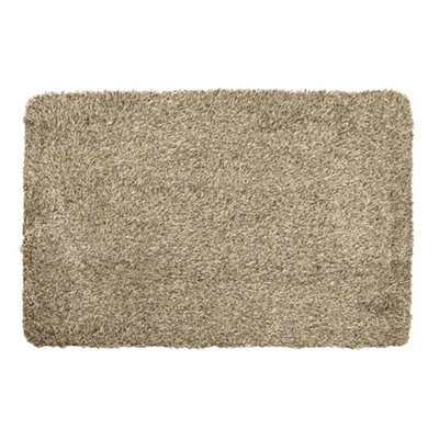 JVL Kensington Machine Washable Barrier Doormat 50x75cm Brown