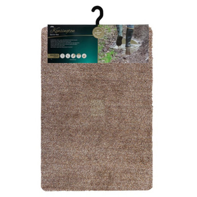 JVL Kensington Machine Washable Barrier Doormat 60x90cm Brown