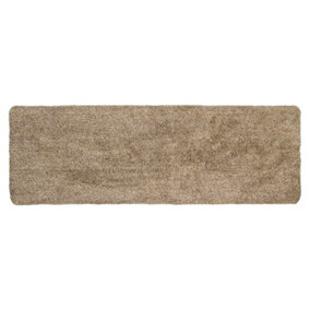 JVL Kensington Machine Washable Cotton Runner Barrier Doormat, 50x150cm, Brown