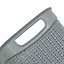 JVL Knit Design Loop Plastic Storage Basket, 9L, Grey