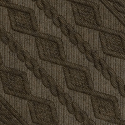 JVL Knit Rubber Backed Indoor Doormat, 40x60cm, Brown