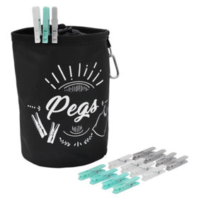 JVL Large Peg Bag with 200 Strong Hold Pegs