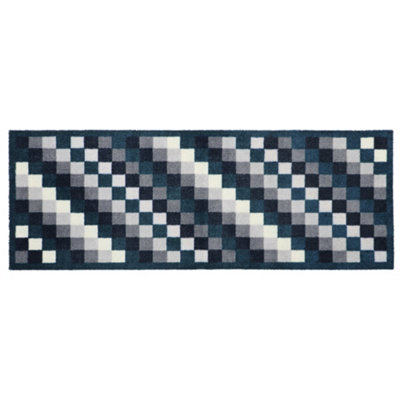 JVL Savio Machine Washable Door Mat, 40 X 60 Cm, Grey