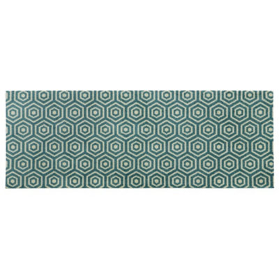 JVL Mega Runner Mat 57 x 150 cm, Geo Hex