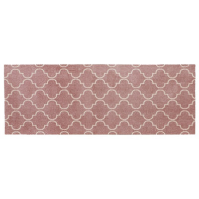 JVL Mega Runner Mat 57 x 150 cm, Rose Lattice