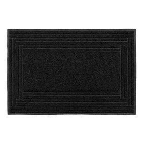 JVL Mud Grabber Spaghetti Scraper Doormat, 40x60cm, Black Border