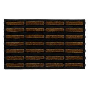 JVL Nimbus Rubber Coir Tuffscrape Doormat, 45x75cm
