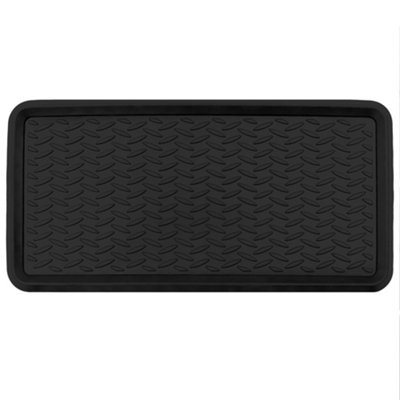 JVL Opus Moulded Rubber Boot Tray Mat, 41x81cm