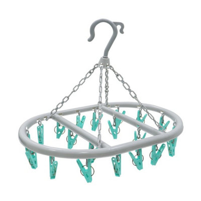 JVL Oval Sock Dryer Complete with 20-Piece Clothes Pegs