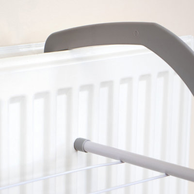 JVL Over Door Radiator Clothes Drying Airer-6M, White