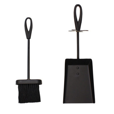 JVL Purbeck Hearth Fireside Ash Brush Set - 3