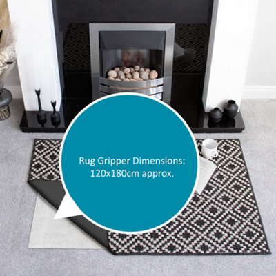 JVL Rug safe carpet gripper for carpet floors 120 x 180cm
