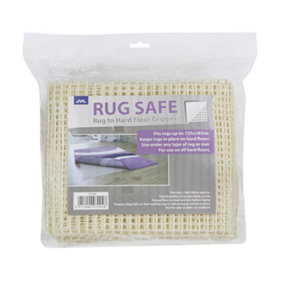 JVL Rugsafe Hard Floor Gripper, 120x180cm, Set of 2 DIY at B&Q