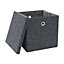 JVL Shadow Foldable Square Fabric Storage Box