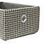 JVL Silva Rectangular Fabric Storage Baskets, Set of 3, Grey