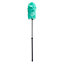 JVL Synthetic Static Duster with Extendable Pole, Turquoise/Grey