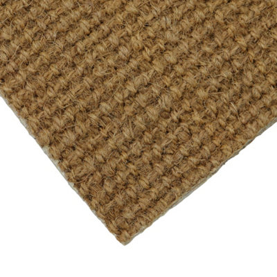 JVL Tallis Boucle Coir Latex Backed Door Mat, 40x60cm