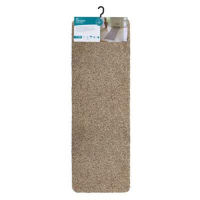 JVL Tanami Machine Washable Barrier Runner Doormat  50x150cm Beige