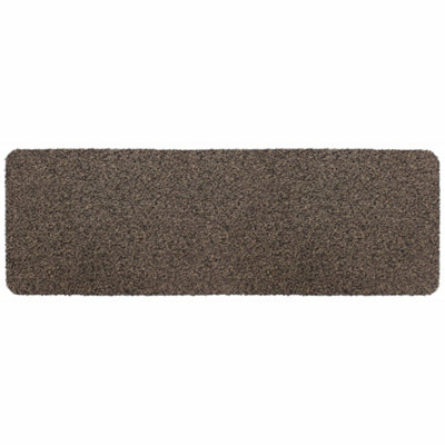 JVL Tanami Machine Washable Barrier Runner Doormat  50x150cm Brown