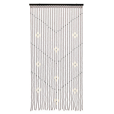 JVL Tuscany Beaded Door Curtain, 90 x 180 cm, Arrow