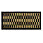 JVL Vienna Rubber Backed Scraper Doormat, 45x100cm, Droplet
