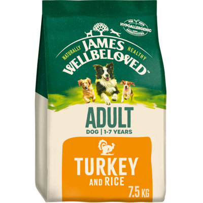 Jwb Adult Dog Food Maintenance Turkey & Rice Kibble 7.5kg