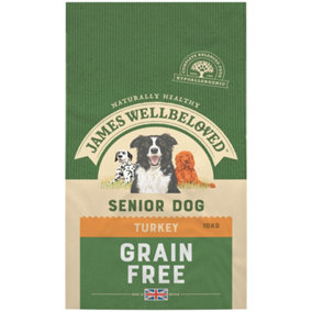 Jwb Adult Dog Senior Grain Free Turkey Kibble Dog Food 10kg