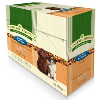 Jwb Puppy Dog Food Pouches Turkey 10 x 150g Price Comparisons | Compare The Build