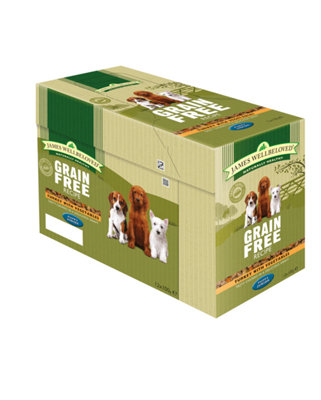 Jwb Puppy Dog Pouches Grain Free Turkey 100g (Pack of 12)