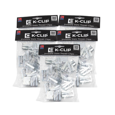 K-Clip Invisible Slate Repair Clips - 5 Pack (100 Clips)