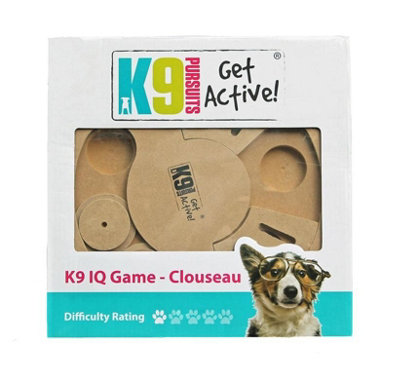 K9 Hide N Slide Dog Treat Interactive IQ Game Puzzle Dog Toy Tan