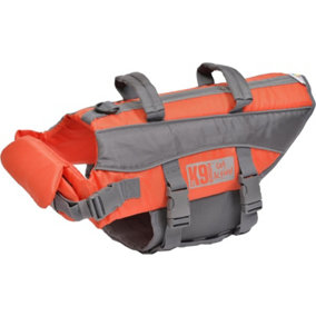 K9 Pursuits Dog Life jacket Float Coat  Swimming Float Vest Swim Lifejacket Orange  XL