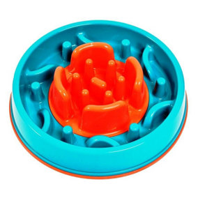 K9 Pursuits Pet Dog Slow Feeder Food Bowl and Interactive Game Switcher Teal