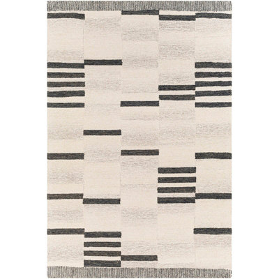 KAAYA Hand-Tufted Global Wool Beige Area Rug 183 x274 cm