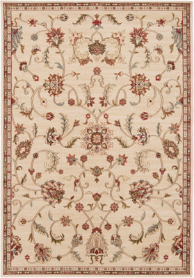 KABANI Scandi Traditional Boho Khaki Area Rug 160 x 230 cm