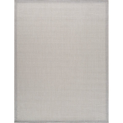 KACEY In- & Outdoor Modern Light Grey/Ivory Area Rug 160 x 213 cm
