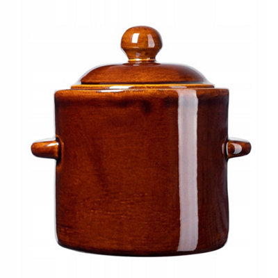 KADAX 1.8 L Stoneware Pot, Dense Ceramic Pot with Lid, Dishwasher Safe ...