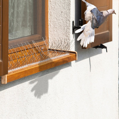 KADAX 9PCS STAINLESS STEEL POLYCARBONATE BIRD REPELLENT 3 METRE BIRD ...