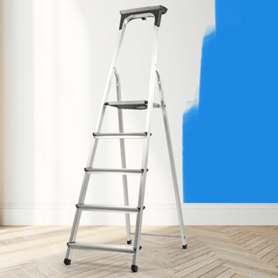 KADAX Aluminium ladder, step ladder up to 125 kg, step ladder, folding ...