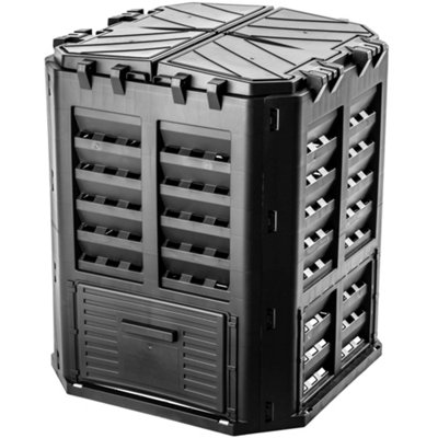 KADAX Composter Black Compost Plant Plastic Quick Composter ...