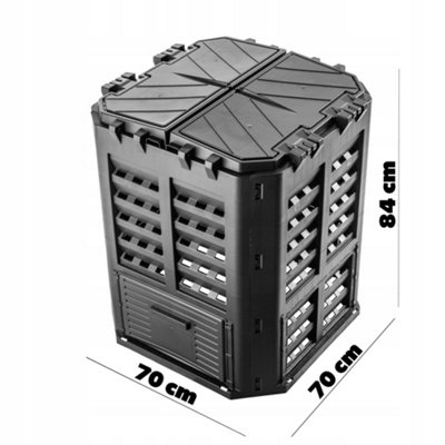KADAX Composter Black Compost Plant Plastic Quick Composter ...
