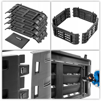 KADAX Garden Composter Expansion Module, Plastic Compost Plant Module ...
