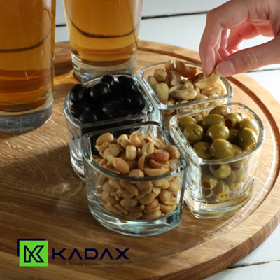 KADAX Glass Bowls, Snack Bowls, Dip Bowls, Serving Bowls for Nuts, Dips ...