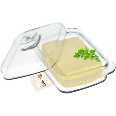 KADAX Glass Butter Dish with Lid and Handle, Butter Holder, Kitchen ...
