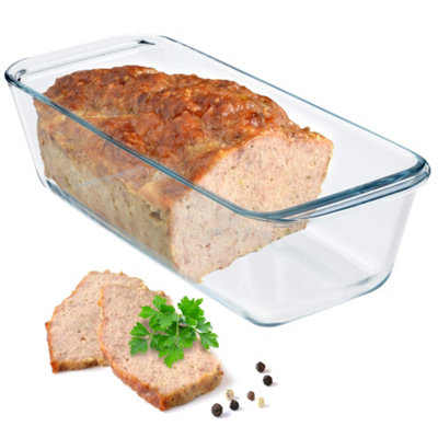 KADAX Glass Loaf Tin, Transparent King Cake Tin, Robust Cake Mould with ...