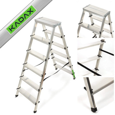 KADAX Household ladder, step ladder in 5 versions, folding step with ...