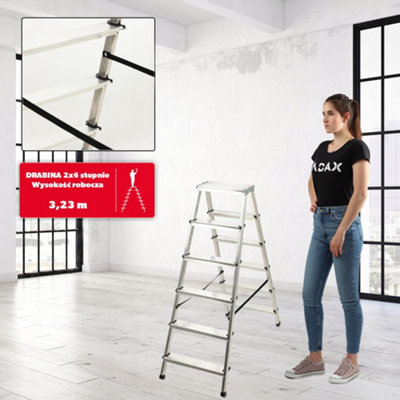 KADAX Household ladder, step ladder in 5 versions, folding step with ...