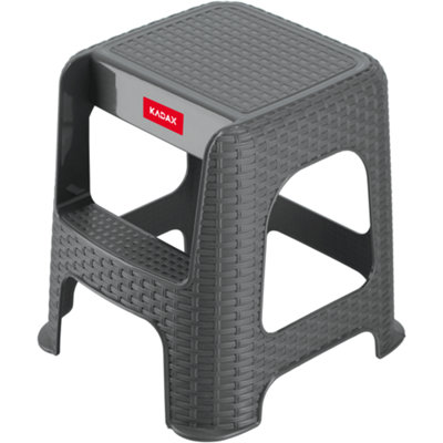 KADAX Plastic Multifunctional Step Stool, Anthracite (160 kg Capacity ...