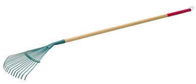 KADAX Rake Leaf Rake for Women, Long Handle Wooden Rake Leaf ...