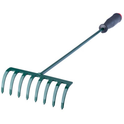 KADAX Rake Small Rake with Handle Metal Leaf Rake Leaf Rake for Garden ...